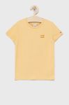 Дитяча бавовняна футболка Tommy Hilfiger колір жовтий (2117654)