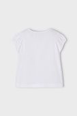 Дитяча бавовняна футболка Mayoral колір білий (1988281)