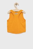 Дитячий бавовняний топ United Colors of Benetton колір помаранчевий Дитячий бавовняний топ United Colors of Benetton колір помаранчевий