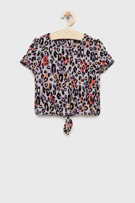 Дитяча блузка Kids Only колір фіолетовий Дитяча блузка Kids Only колір фіолетовий