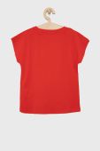 Дитяча бавовняна футболка Pepe Jeans колір червоний