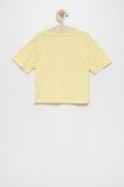 Дитяча бавовняна футболка Tom Tailor колір жовтий
