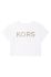 Дитяча бавовняна футболка Michael Kors колір білий (2194983)