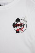 Дитяча бавовняна футболка adidas Originals Disney HC1912 колір білий з принтом