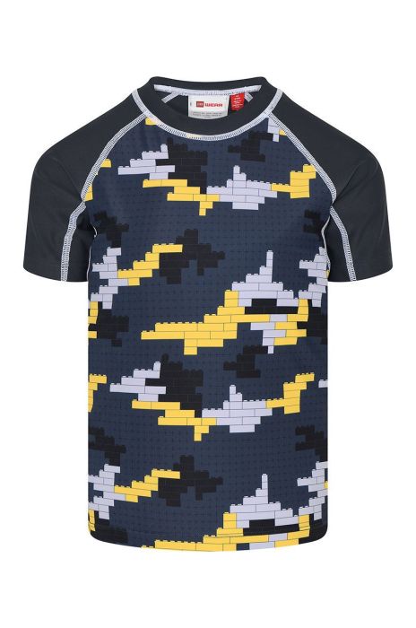 Дитяча футболка Lego Wear колір сірий візерунок