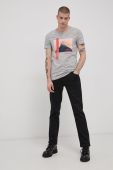 Футболка Tom Tailor чоловіча колір сірий візерунок Футболка Tom Tailor чоловіча колір сірий візерунок