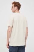 Бавовняна футболка Selected Homme колір бежевий однотонний Бавовняна футболка Selected Homme колір бежевий однотонний