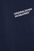 Бавовняна футболка Jack & Jones колір синій з принтом (2339758) Бавовняна футболка Jack & Jones колір синій з принтом (2339758)