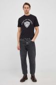 Бавовняна футболка Tiger Of Sweden колір чорний з принтом (2060051)