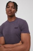 Бавовняна футболка Superdry колір фіолетовий однотонний (2123026) Бавовняна футболка Superdry колір фіолетовий однотонний (2123026)
