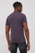 Бавовняна футболка Superdry колір фіолетовий однотонний (2123026) Бавовняна футболка Superdry колір фіолетовий однотонний (2123026)