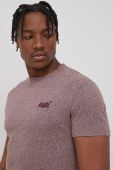 Бавовняна футболка Superdry колір фіолетовий меланж (2123140) Бавовняна футболка Superdry колір фіолетовий меланж (2123140)