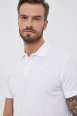 Бавовняне поло Pepe Jeans Vincent колір білий гладкий Бавовняне поло Pepe Jeans Vincent колір білий гладкий