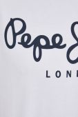 Футболка Pepe Jeans Original Stretch колір білий з принтом Футболка Pepe Jeans Original Stretch колір білий з принтом
