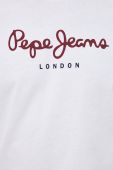 Бавовняна футболка Pepe Jeans Eggo N колір білий гладкий