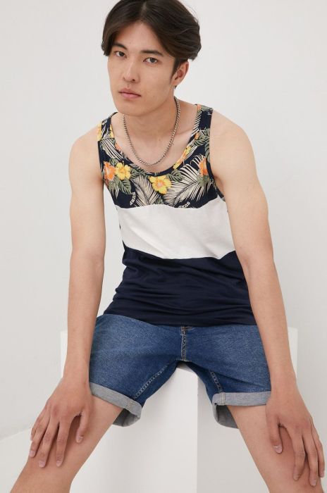 Бавовняна футболка Jack & Jones колір синій Бавовняна футболка Jack & Jones колір синій