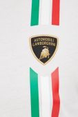 Бавовняна футболка Lamborghini колір білий з аплікацією Бавовняна футболка Lamborghini колір білий з аплікацією