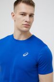 Бігова футболка Asics однотонний колір блакитний Бігова футболка Asics однотонний колір блакитний
