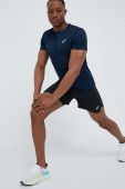 Бігова футболка Asics Core колір синій однотонна Бігова футболка Asics Core колір синій однотонна