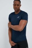 Бігова футболка Asics Core колір синій однотонна Бігова футболка Asics Core колір синій однотонна
