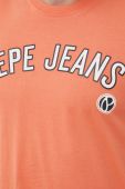 Бавовняна футболка Pepe Jeans Alessio колір помаранчевий з принтом Бавовняна футболка Pepe Jeans Alessio колір помаранчевий з принтом