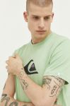 Бавовняна футболка Quiksilver колір зелений з принтом (2957070)