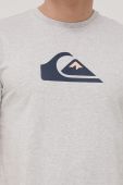 Бавовняна футболка Quiksilver колір сірий з принтом (2114302) Бавовняна футболка Quiksilver колір сірий з принтом (2114302)