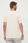 Бавовняна футболка BOSS BOSS CASUAL колір бежевий однотонна (3364443) Бавовняна футболка BOSS BOSS CASUAL колір бежевий однотонна (3364443)