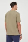 Футболка BOSS BOSS CASUAL чоловіча колір зелений однотонна