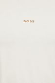 Футболка BOSS Boss Casual чоловіча колір бежевий однотонна Футболка BOSS Boss Casual чоловіча колір бежевий однотонна