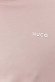 Бавовняна футболка HUGO колір рожевий однотонний Бавовняна футболка HUGO колір рожевий однотонний