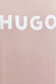 Бавовняна футболка HUGO колір рожевий з принтом (2960010) Бавовняна футболка HUGO колір рожевий з принтом (2960010)