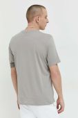 Бавовняна футболка HUGO колір сірий з принтом (2960019)