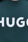 Бавовняна футболка HUGO колір зелений з принтом (3452110) Бавовняна футболка HUGO колір зелений з принтом (3452110)