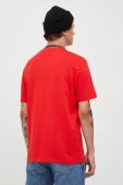 Бавовняна футболка HUGO колір червоний з принтом (2434053) Бавовняна футболка HUGO колір червоний з принтом (2434053)