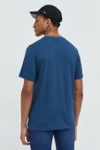 Бавовняна футболка HUGO колір синій з принтом (2494444)