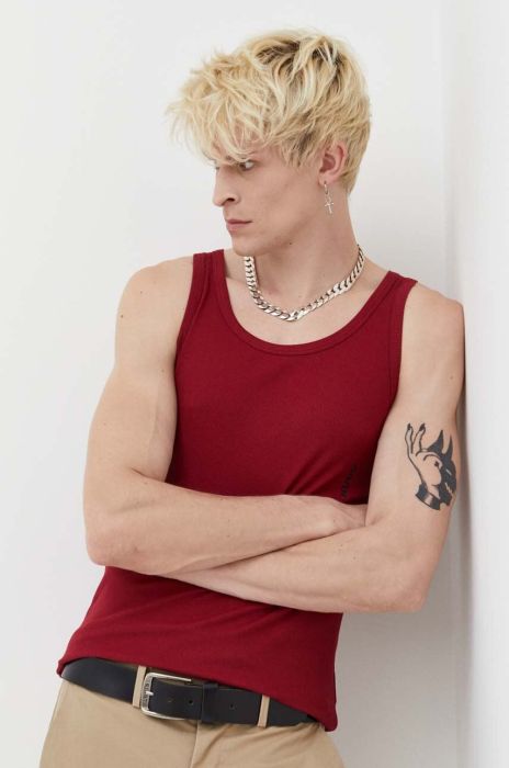 Футболка HUGO 2-pack чоловічий колір червоний Футболка HUGO 2-pack чоловічий колір червоний