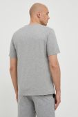 Піжамна футболка BOSS чоловічий колір сірий з аплікацією