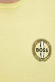 Футболка BOSS чоловічий колір жовтий з принтом