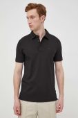 Бавовняне поло BOSS колір чорний однотонний (2243561) Бавовняне поло BOSS колір чорний однотонний (2243561)