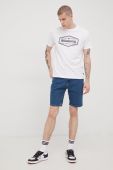 Бавовняна футболка Billabong колір білий з принтом (2340049) Бавовняна футболка Billabong колір білий з принтом (2340049)