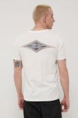 Бавовняна футболка Billabong колір білий з принтом (2212388) Бавовняна футболка Billabong колір білий з принтом (2212388)