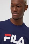 Бавовняна футболка Fila колір синій з принтом (2090659) Бавовняна футболка Fila колір синій з принтом (2090659)