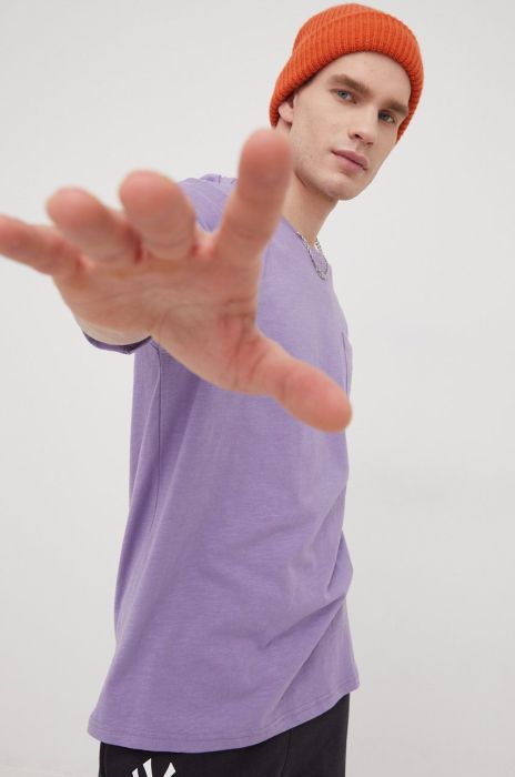 Бавовняна футболка Protest колір фіолетовий з аплікацією Бавовняна футболка Protest колір фіолетовий з аплікацією