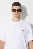 Бавовняна футболка Ellesse колір коричневий однотонний SHM11649-BROWN