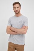 Бавовняна футболка Michael Kors колір сірий однотонний (2161280)