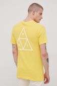Бавовняна футболка HUF колір жовтий з принтом (2413312) Бавовняна футболка HUF колір жовтий з принтом (2413312)
