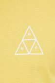 Бавовняна футболка HUF колір жовтий з принтом (2413312) Бавовняна футболка HUF колір жовтий з принтом (2413312)