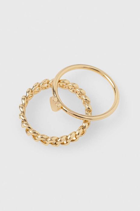 Персні Aldo 2-pack колір золотий Персні Aldo 2-pack колір золотий