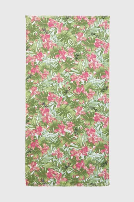 Бавовняний рушник Liu Jo колір зелений Бавовняний рушник Liu Jo колір зелений